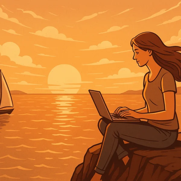 girl on the shore