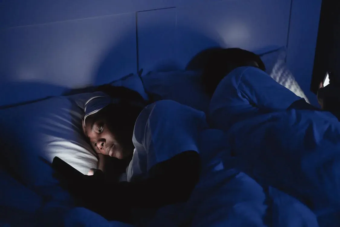 mobile phone at night